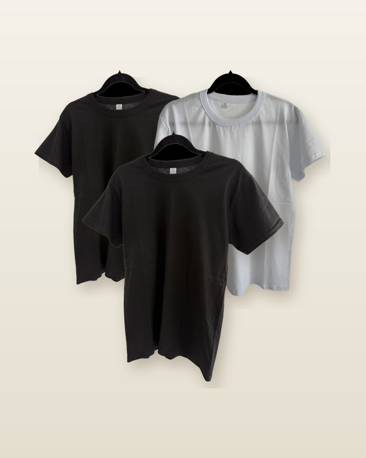 Pack x3 remeras Modo.Basicos - Mixto (2 negras + 1 blanca)